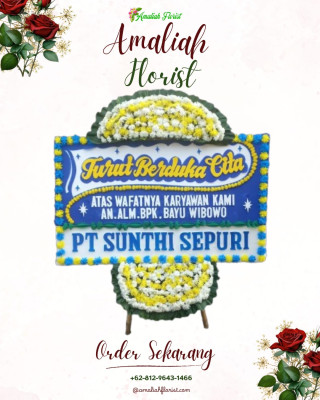 Papan Bunga Duka di Suka Indah