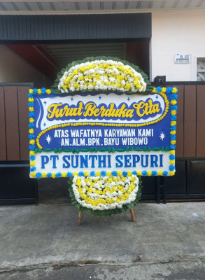 Papan Bunga Duka di Suka Indah